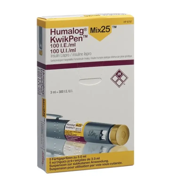 Humalog Mix 25 Kwikpen (5 pens)
